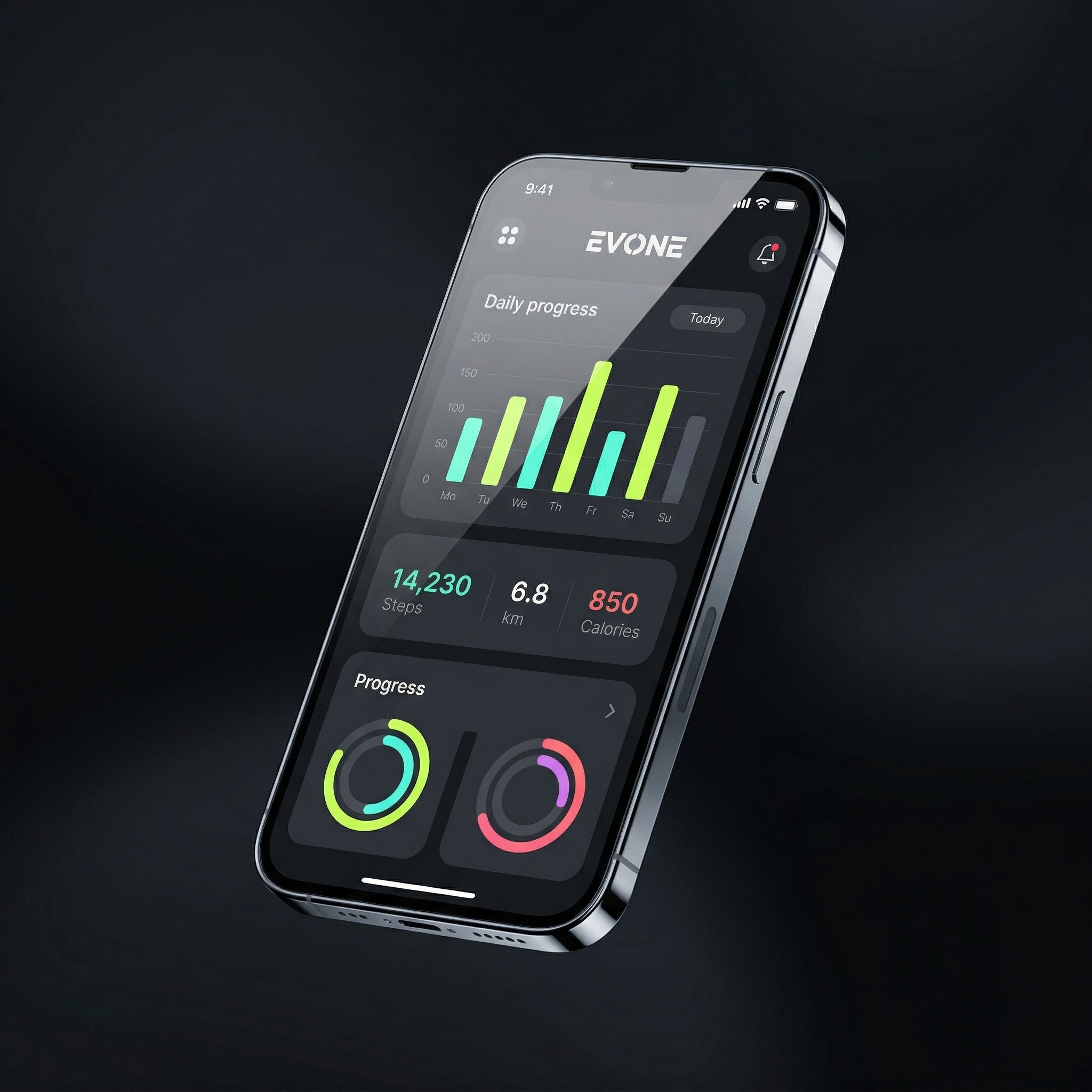 EVO ONE App Mockup